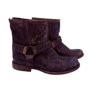 Frye Women's Phillip Studded Harness Moto Boots Size 5.5